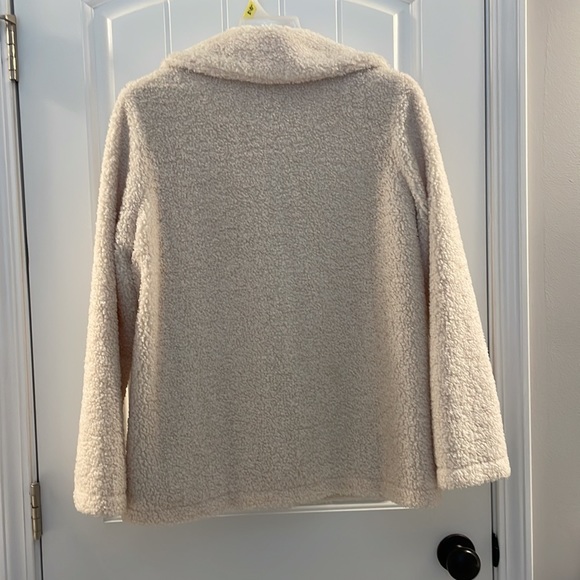 Sanctuary size small cream colored pea coat with pockets very warm and heavy! - Picture 4 of 4